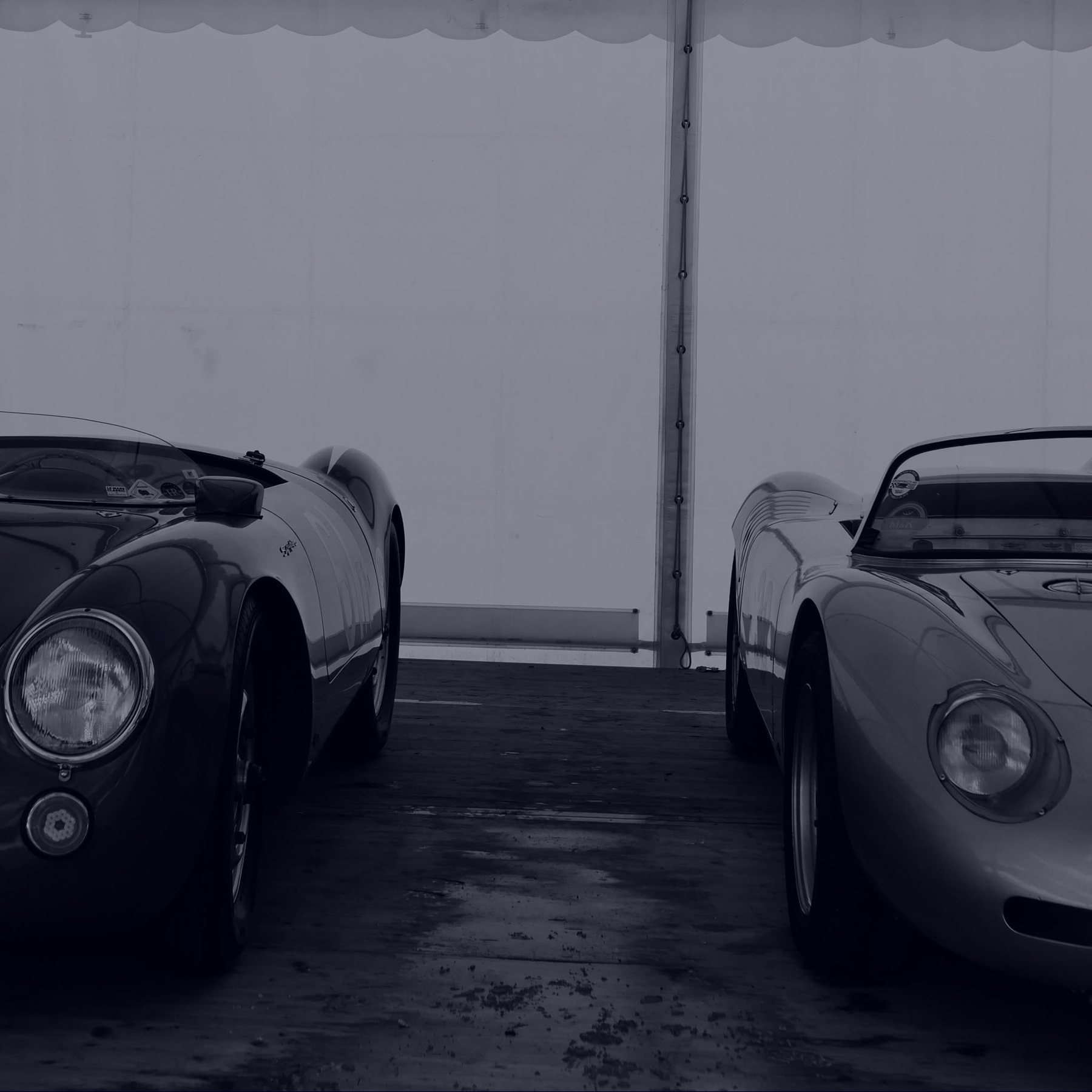 Porsche 550 Spyders in climate-controlled car storage